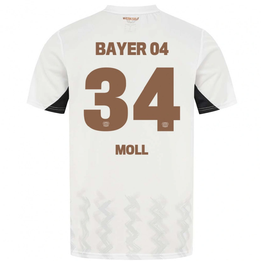 Danxen Herren Anne Moll #34 Weiß Schwarz Auswärtstrikot Trikot 2024/25 T-Shirt