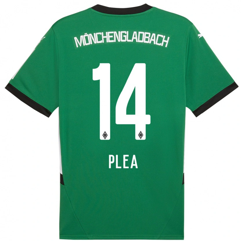 Danxen Herren Alassane Plea #14 Grün Weiß Auswärtstrikot Trikot 2024/25 T-Shirt