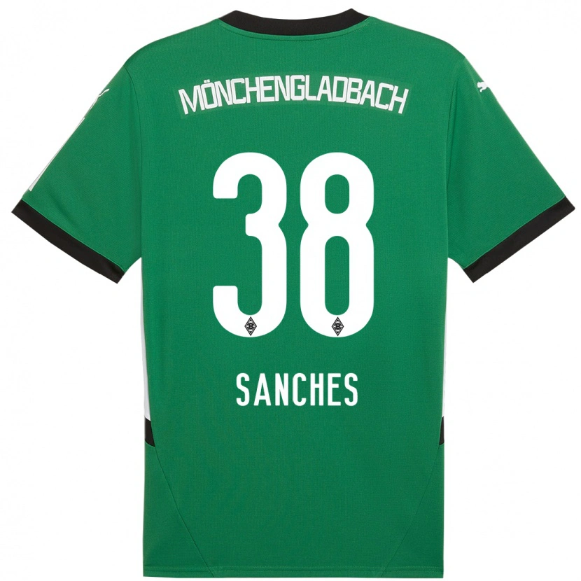Danxen Herren Yvandro Borges Sanches #38 Grün Weiß Auswärtstrikot Trikot 2024/25 T-Shirt