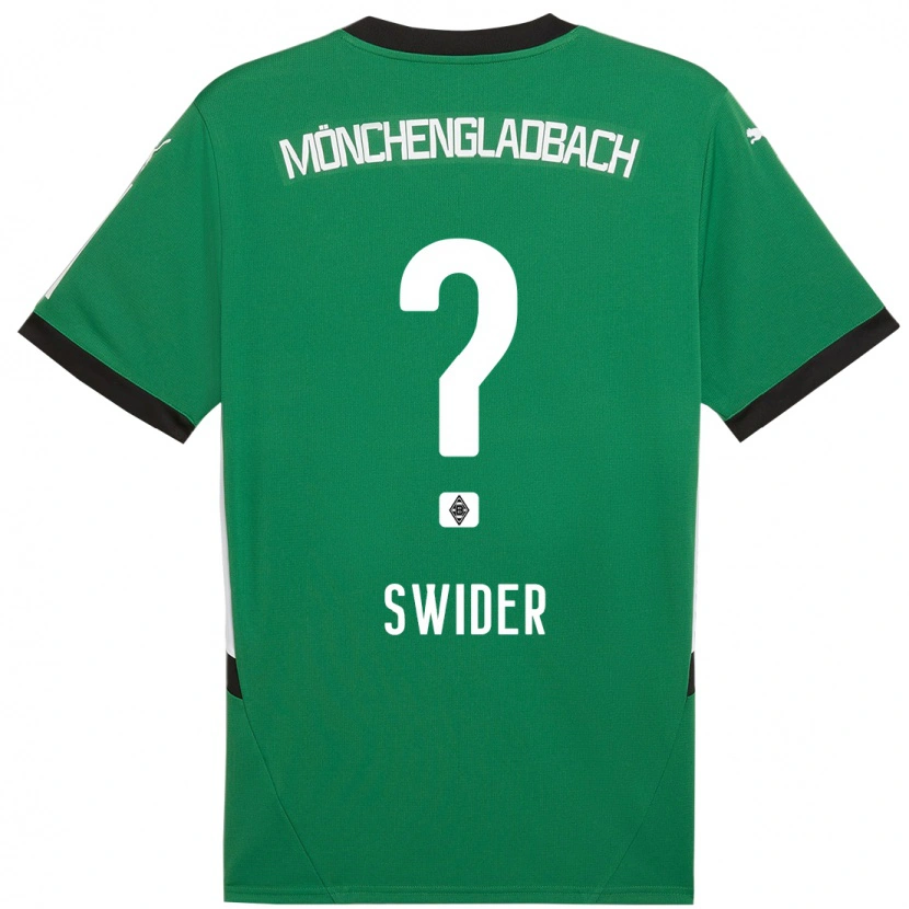 Danxen Herren Niklas Swider #0 Grün Weiß Auswärtstrikot Trikot 2024/25 T-Shirt