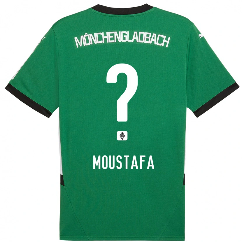 Danxen Herren Seif Moustafa #0 Grün Weiß Auswärtstrikot Trikot 2024/25 T-Shirt
