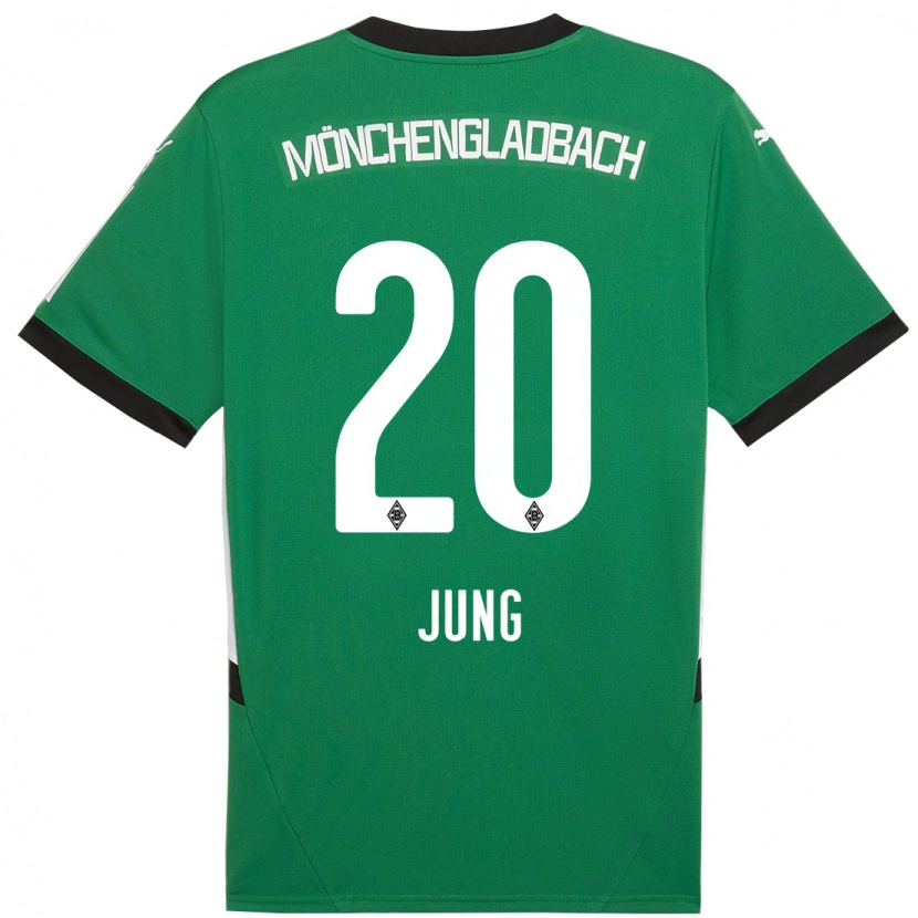 Danxen Herren In-Gyom Jung #20 Grün Weiß Auswärtstrikot Trikot 2024/25 T-Shirt