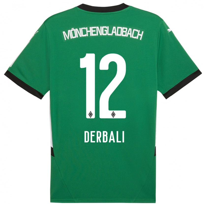 Danxen Herren Louisa Derbali #12 Grün Weiß Auswärtstrikot Trikot 2024/25 T-Shirt