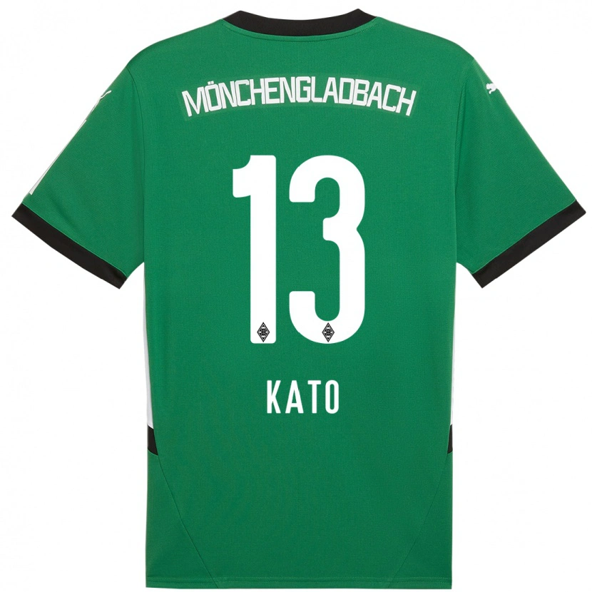 Danxen Herren Mizuho Kato #13 Grün Weiß Auswärtstrikot Trikot 2024/25 T-Shirt