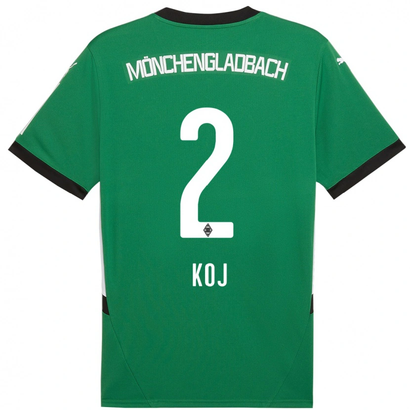 Danxen Herren Julia Koj #2 Grün Weiß Auswärtstrikot Trikot 2024/25 T-Shirt