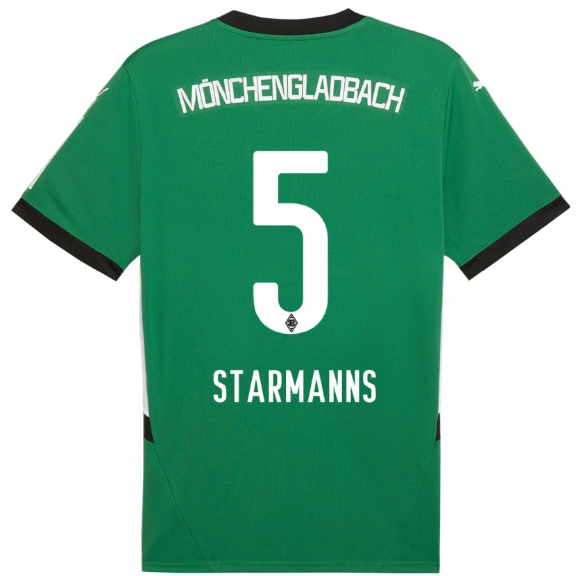 Danxen Herren Sandra Starmanns #5 Grün Weiß Auswärtstrikot Trikot 2024/25 T-Shirt
