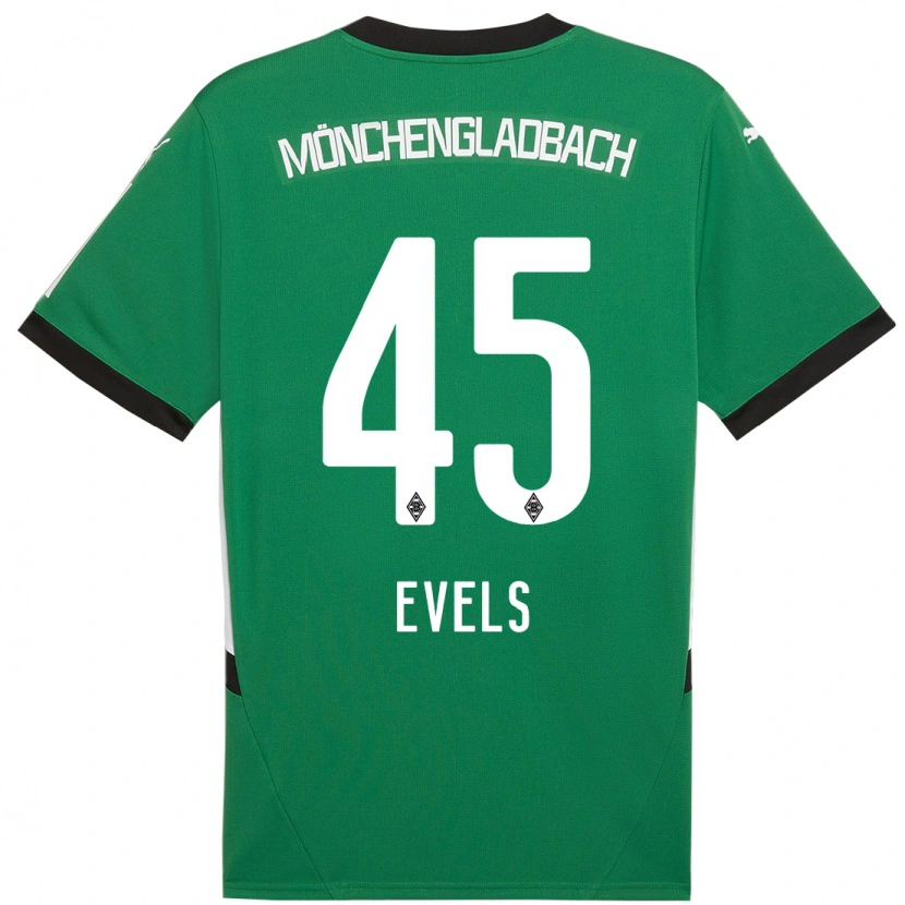 Danxen Herren Emily Evels #45 Grün Weiß Auswärtstrikot Trikot 2024/25 T-Shirt