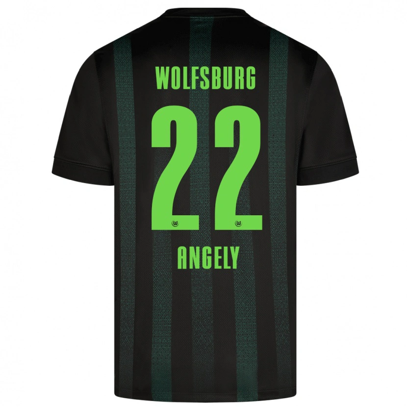 Danxen Herren Mathys Angély #22 Dunkelgrün Auswärtstrikot Trikot 2024/25 T-Shirt