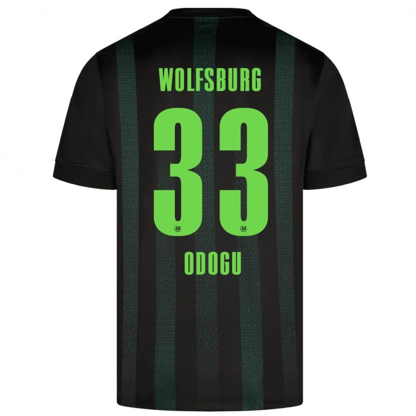 Danxen Herren David Odogu #33 Dunkelgrün Auswärtstrikot Trikot 2024/25 T-Shirt