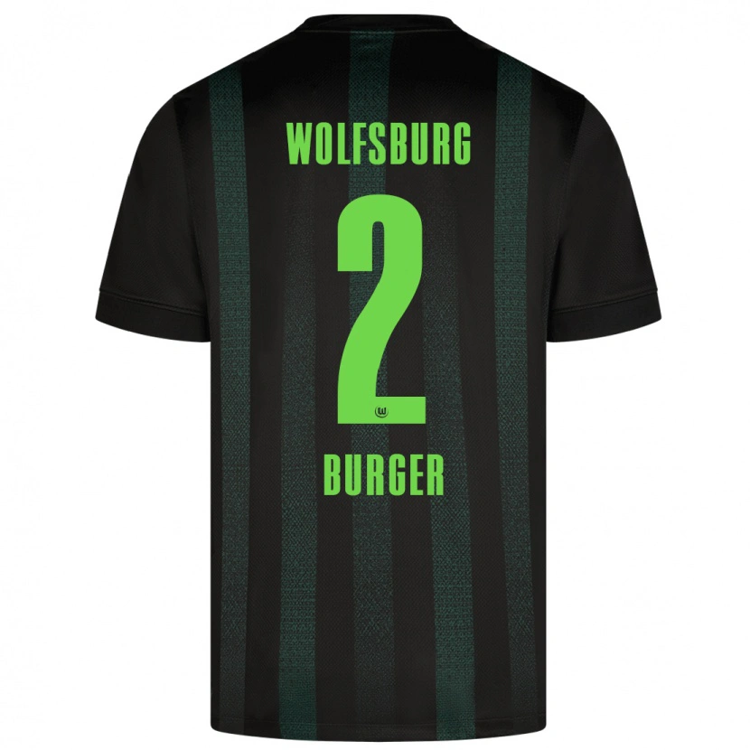 Danxen Herren Jan Bürger #2 Dunkelgrün Auswärtstrikot Trikot 2024/25 T-Shirt