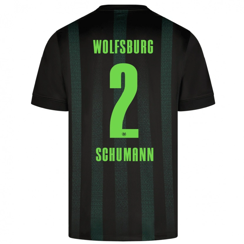 Danxen Herren Anton Schumann #2 Dunkelgrün Auswärtstrikot Trikot 2024/25 T-Shirt