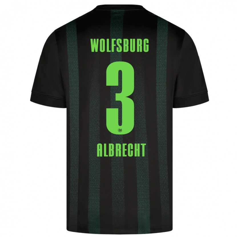 Danxen Herren Ben Albrecht #3 Dunkelgrün Auswärtstrikot Trikot 2024/25 T-Shirt