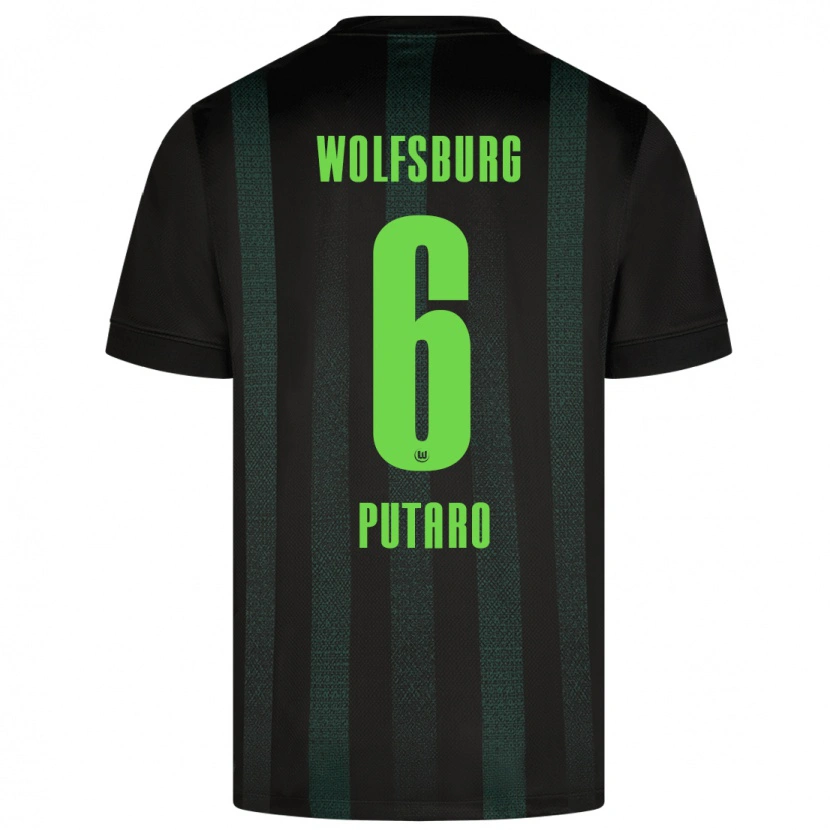 Danxen Herren Luca Putaro #6 Dunkelgrün Auswärtstrikot Trikot 2024/25 T-Shirt