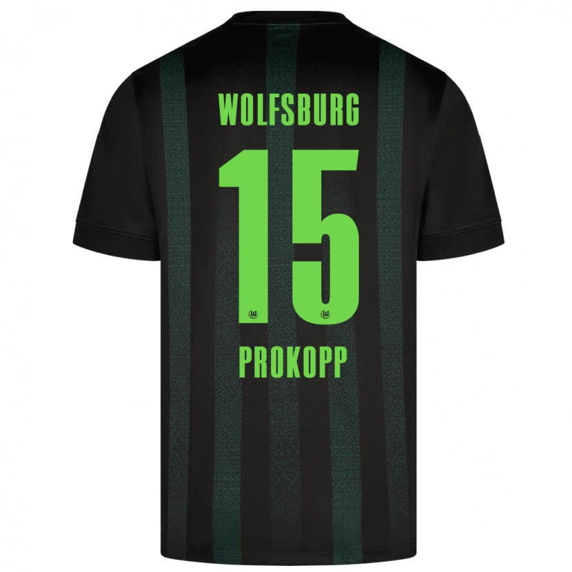 Danxen Herren Oskar Prokopp #15 Dunkelgrün Auswärtstrikot Trikot 2024/25 T-Shirt