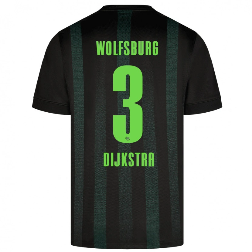 Danxen Herren Caitlin Dijkstra #3 Dunkelgrün Auswärtstrikot Trikot 2024/25 T-Shirt