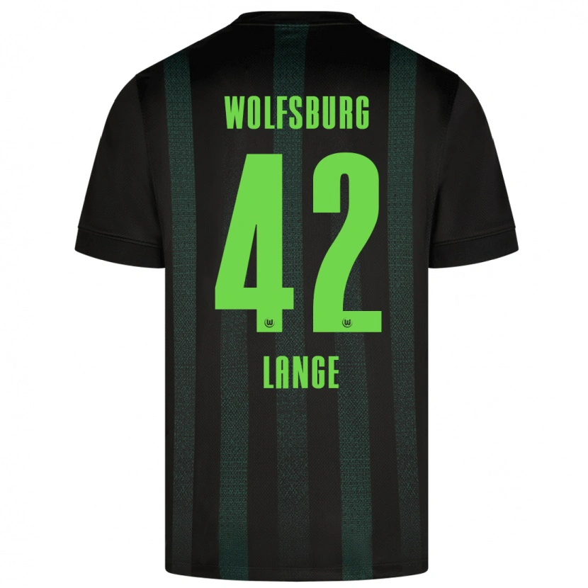 Danxen Herren Felix Lange #42 Dunkelgrün Auswärtstrikot Trikot 2024/25 T-Shirt