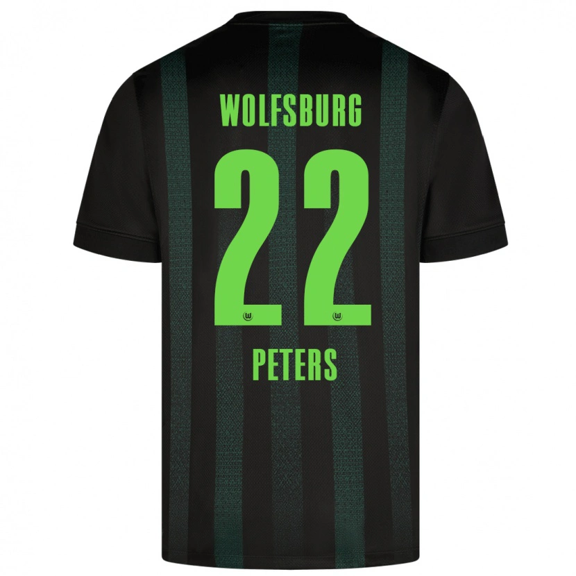 Danxen Herren Laurin Peters #22 Dunkelgrün Auswärtstrikot Trikot 2024/25 T-Shirt