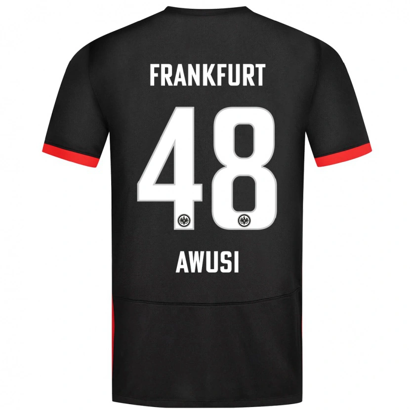 Danxen Herren Junior Awusi #48 Schwarz Auswärtstrikot Trikot 2024/25 T-Shirt