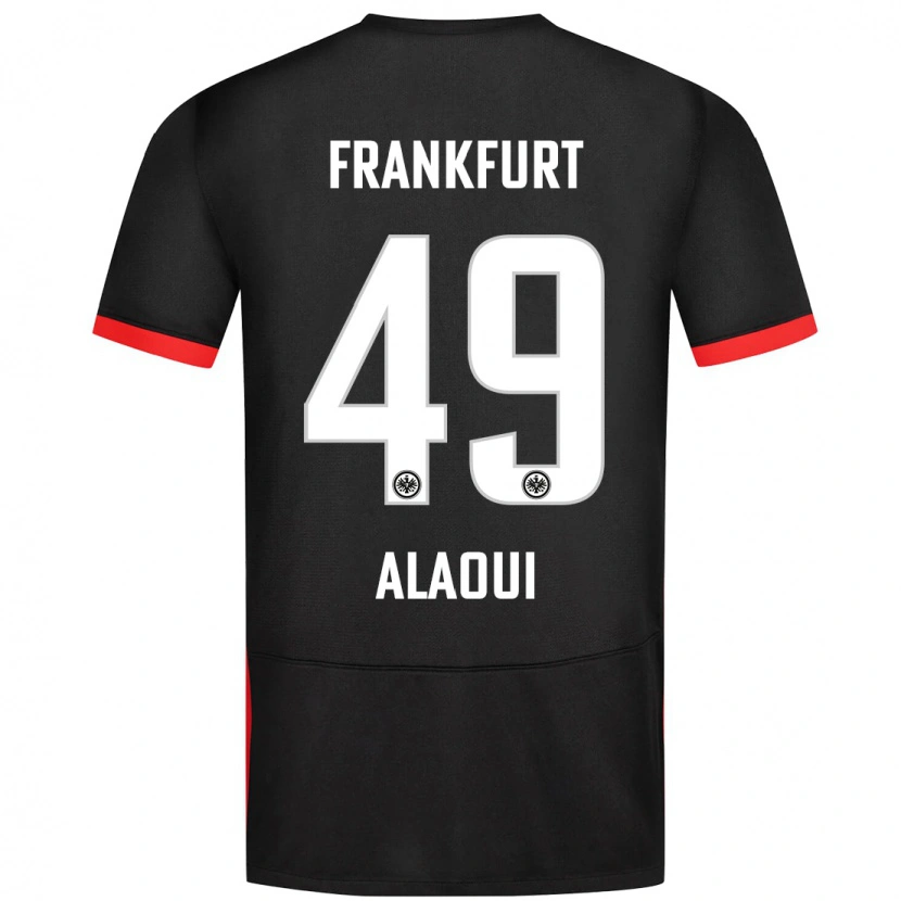Danxen Herren Anas Alaoui #49 Schwarz Auswärtstrikot Trikot 2024/25 T-Shirt