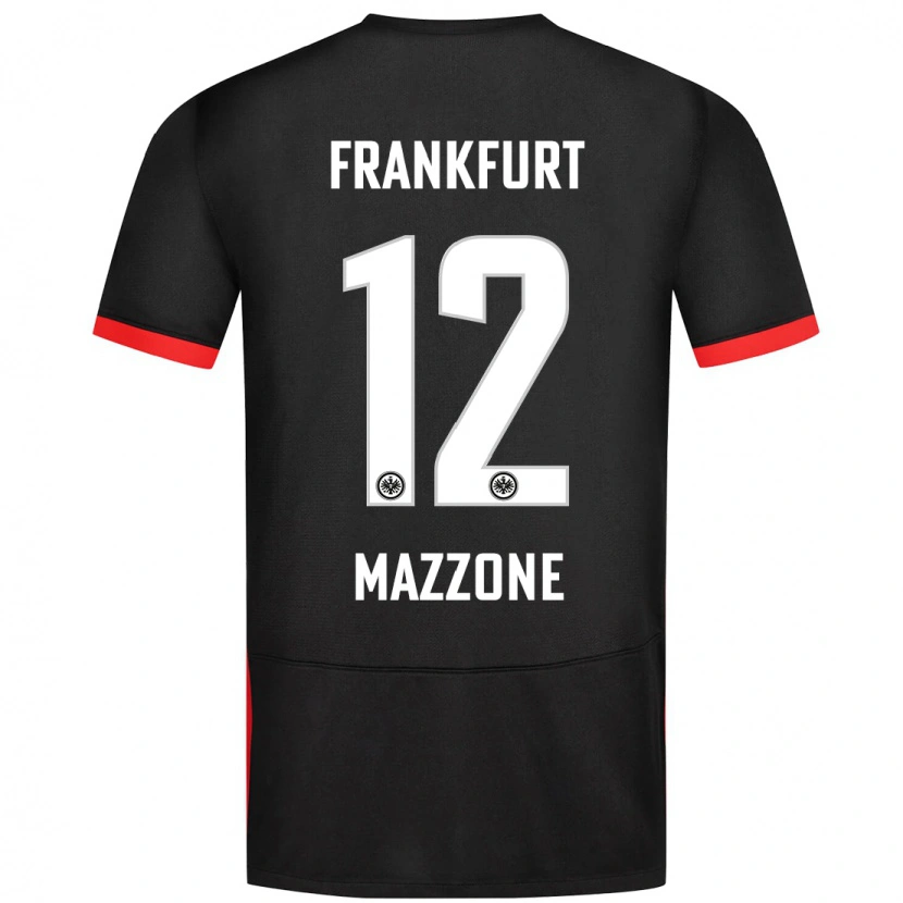 Danxen Herren Matteo Mazzone #12 Schwarz Auswärtstrikot Trikot 2024/25 T-Shirt