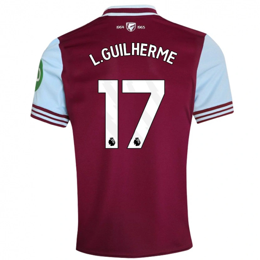 Danxen Damen Luis Guilherme #17 Dunkelrot Heimtrikot Trikot 2024/25 T-Shirt