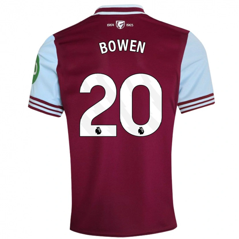 Danxen Damen Jarrod Bowen #20 Dunkelrot Heimtrikot Trikot 2024/25 T-Shirt