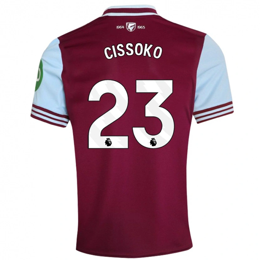 Danxen Damen Hawa Cissoko #23 Dunkelrot Heimtrikot Trikot 2024/25 T-Shirt