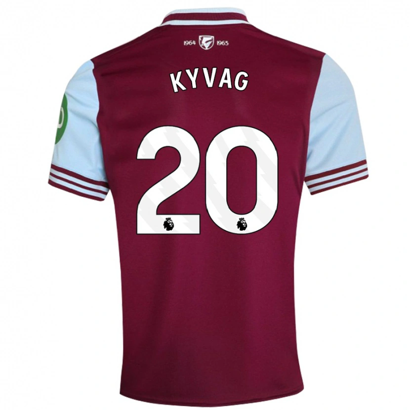 Danxen Damen Thea Kyvag #20 Dunkelrot Heimtrikot Trikot 2024/25 T-Shirt