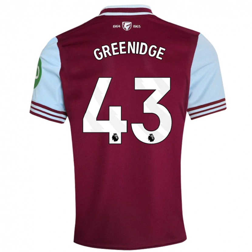 Danxen Damen Will Greenidge #43 Dunkelrot Heimtrikot Trikot 2024/25 T-Shirt