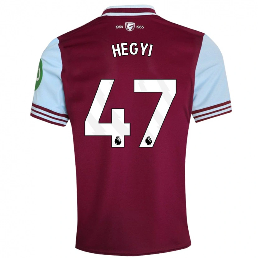 Danxen Damen Krisztian Hegyi #47 Dunkelrot Heimtrikot Trikot 2024/25 T-Shirt