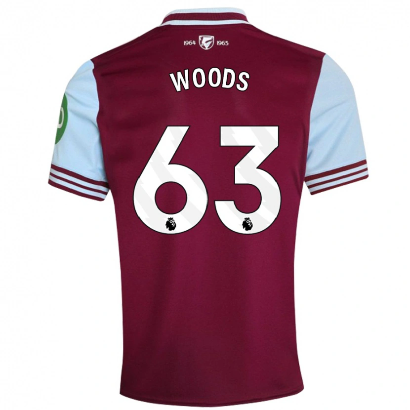 Danxen Damen Archie Woods #63 Dunkelrot Heimtrikot Trikot 2024/25 T-Shirt
