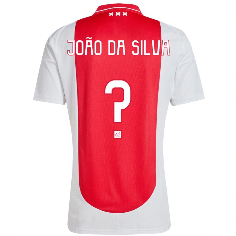 Danxen Damen Miguel João Da Silva #0 Rot Weiß Heimtrikot Trikot 2024/25 T-Shirt