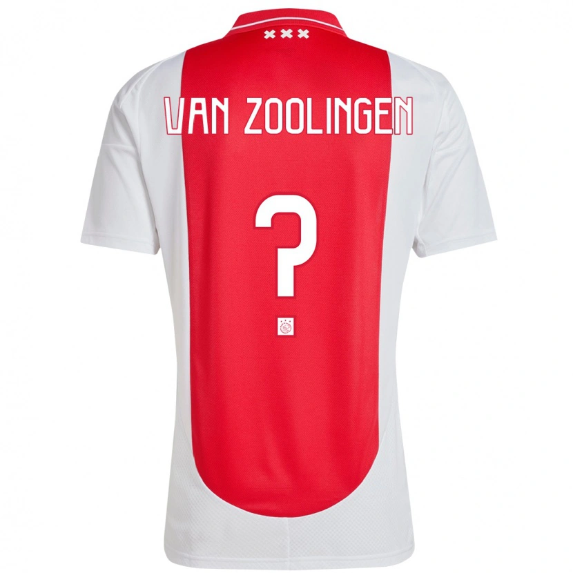 Danxen Damen Glenn Van Zoolingen #0 Rot Weiß Heimtrikot Trikot 2024/25 T-Shirt