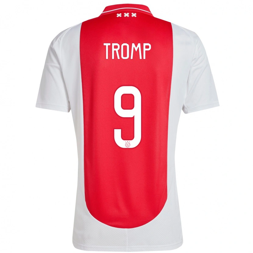 Danxen Damen Nikita Tromp #9 Rot Weiß Heimtrikot Trikot 2024/25 T-Shirt