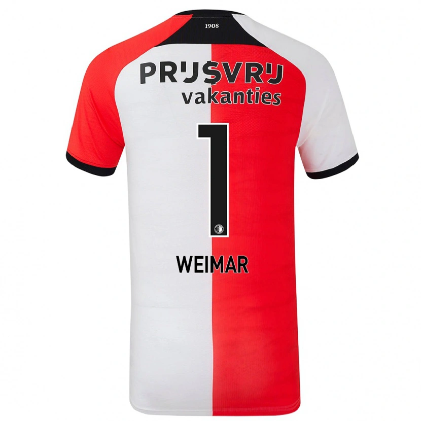Danxen Damen Jacintha Weimar #1 Rot Weiß Heimtrikot Trikot 2024/25 T-Shirt