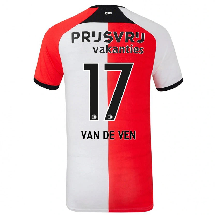 Danxen Damen Zoi Van De Ven #17 Rot Weiß Heimtrikot Trikot 2024/25 T-Shirt