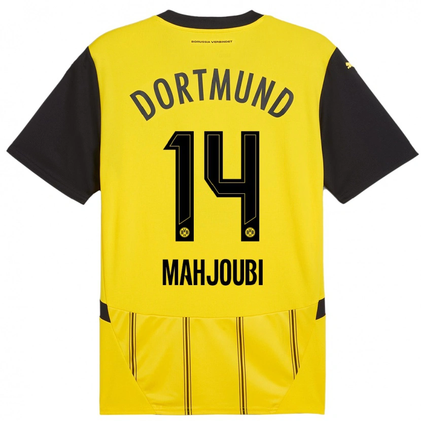Danxen Damen Anas Mahjoubi #14 Gelb Schwarz Heimtrikot Trikot 2024/25 T-Shirt