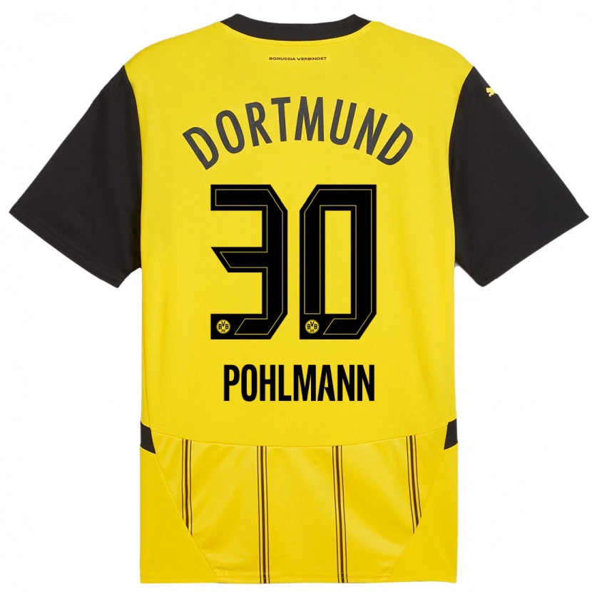 Danxen Damen Ole Pohlmann #30 Gelb Schwarz Heimtrikot Trikot 2024/25 T-Shirt