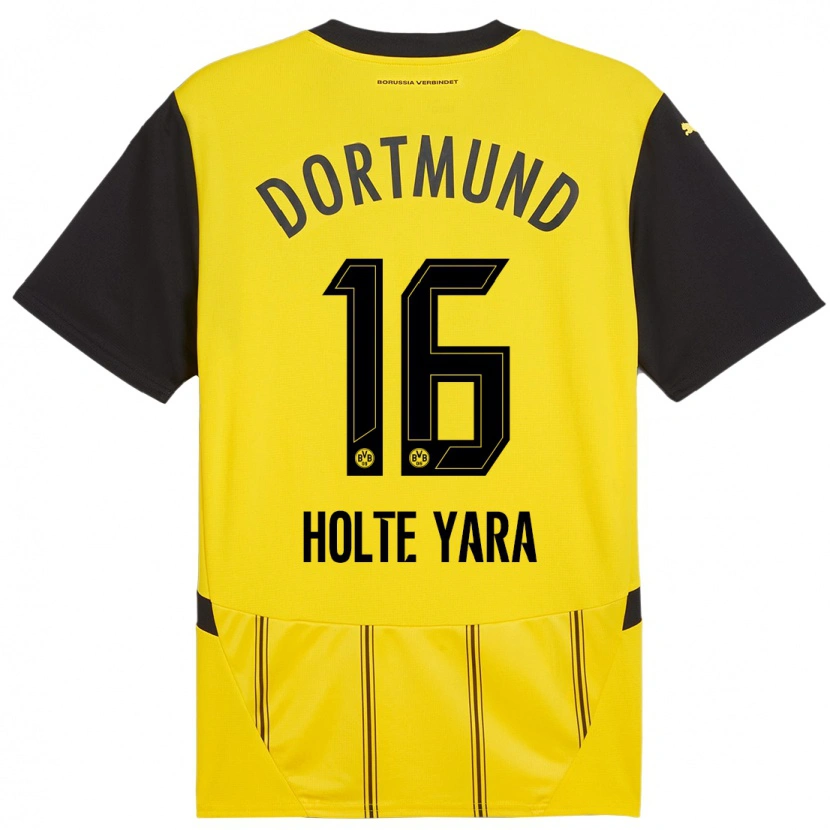 Danxen Damen Ten Holte Yara #16 Gelb Schwarz Heimtrikot Trikot 2024/25 T-Shirt