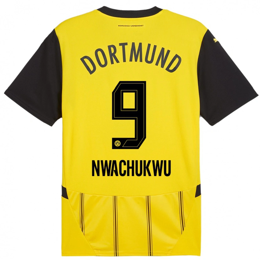 Danxen Damen Isaak Nwachukwu #9 Gelb Schwarz Heimtrikot Trikot 2024/25 T-Shirt