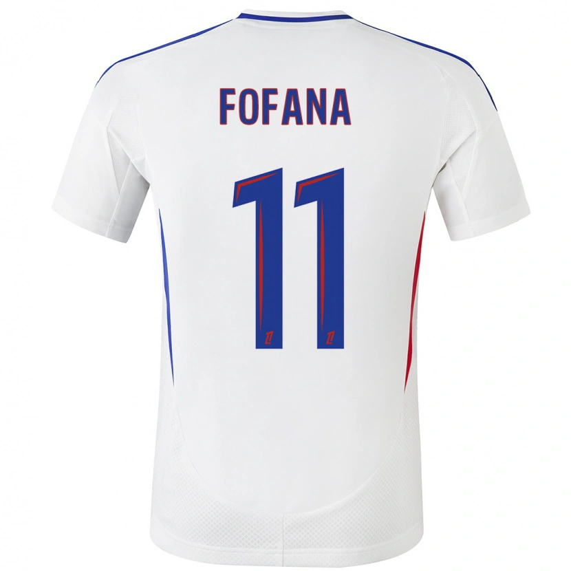 Danxen Damen Malick Fofana #11 Weiß Blau Heimtrikot Trikot 2024/25 T-Shirt