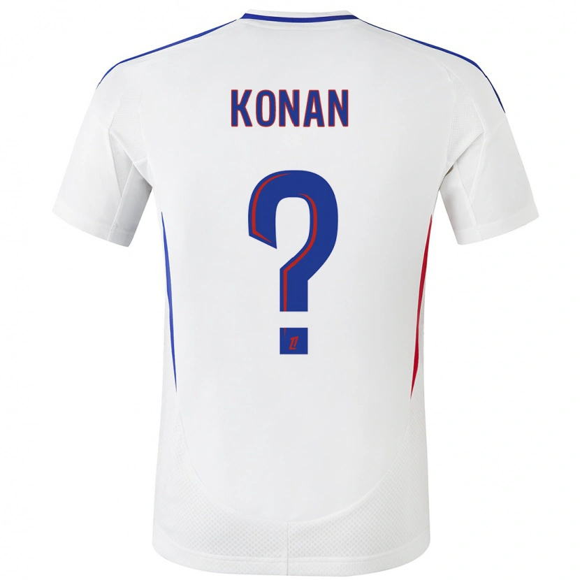Danxen Damen Yvann Konan #0 Weiß Blau Heimtrikot Trikot 2024/25 T-Shirt