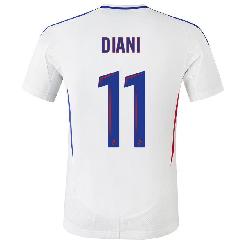 Danxen Damen Kadidiatou Diani #11 Weiß Blau Heimtrikot Trikot 2024/25 T-Shirt