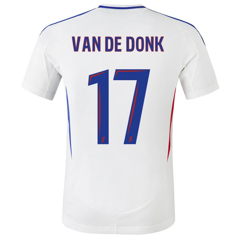 Danxen Damen Daniëlle Van De Donk #17 Weiß Blau Heimtrikot Trikot 2024/25 T-Shirt