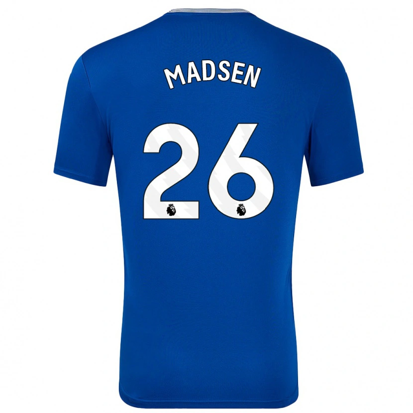 Danxen Damen Rikke Madsen #26 Blau Mit Heimtrikot Trikot 2024/25 T-Shirt