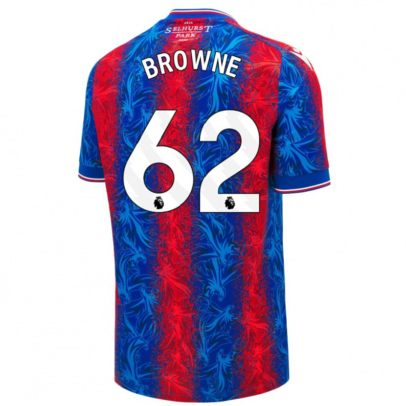 Danxen Damen Luke Browne #62 Rot Blauen Streifen Heimtrikot Trikot 2024/25 T-Shirt