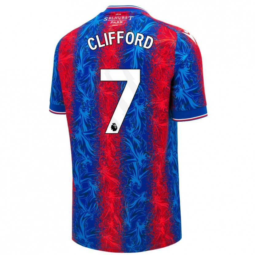 Danxen Damen Charley Clifford #7 Rot Blauen Streifen Heimtrikot Trikot 2024/25 T-Shirt