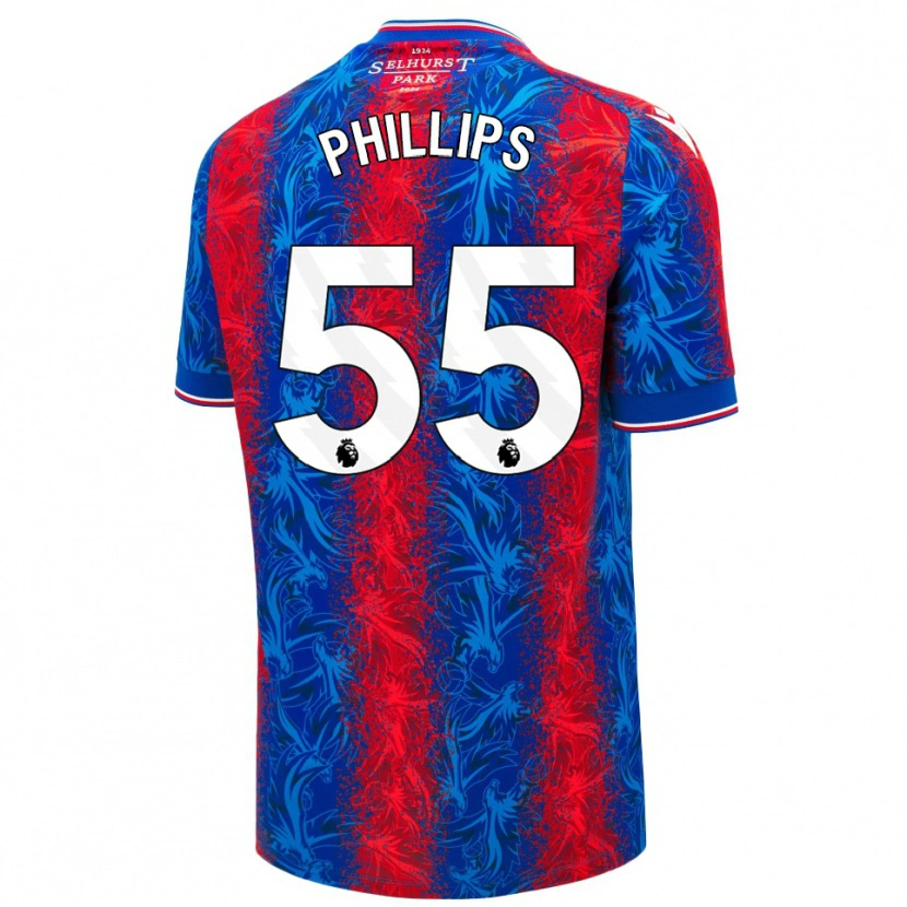 Danxen Damen Killian Phillips #55 Rot Blauen Streifen Heimtrikot Trikot 2024/25 T-Shirt