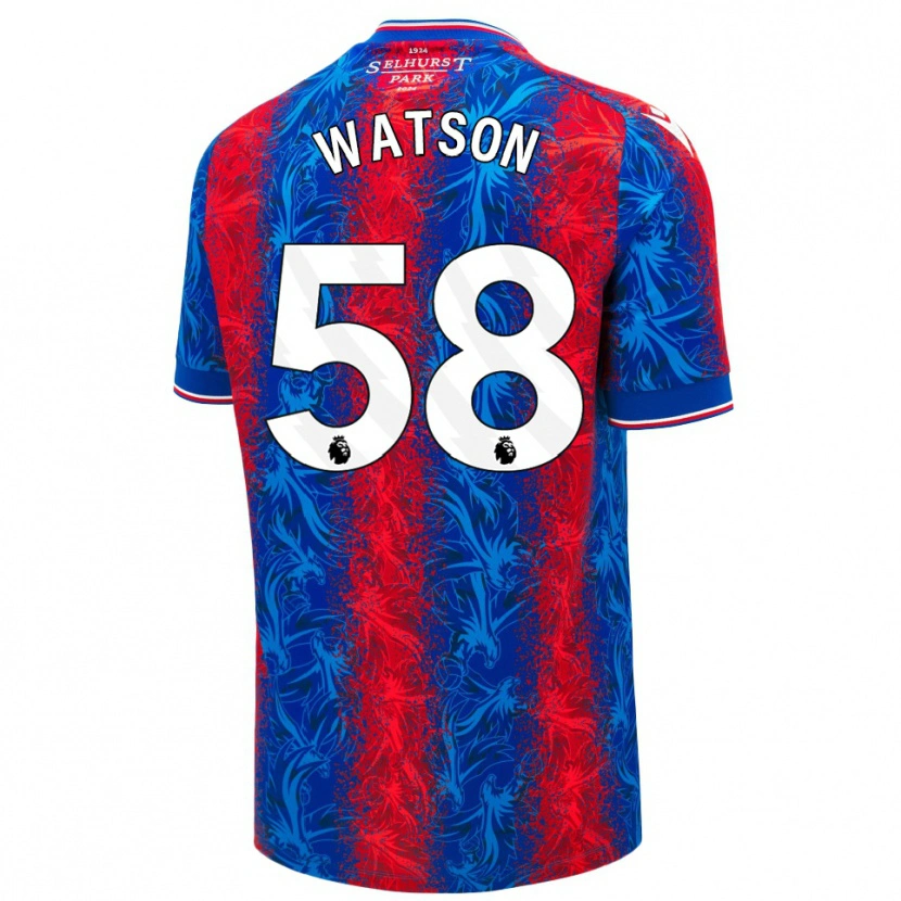 Danxen Damen Noah Watson #58 Rot Blauen Streifen Heimtrikot Trikot 2024/25 T-Shirt