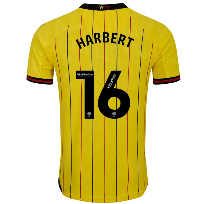 Danxen Damen Laila Harbert #16 Gelb Schwarz Heimtrikot Trikot 2024/25 T-Shirt